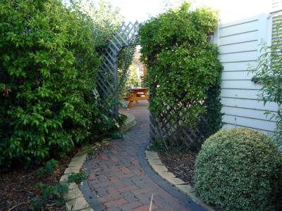 Entry to Corner Cottage